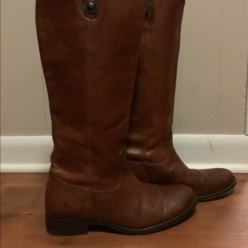 Frye Melissa button leather boots